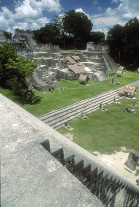View from top of Tikal Temple II